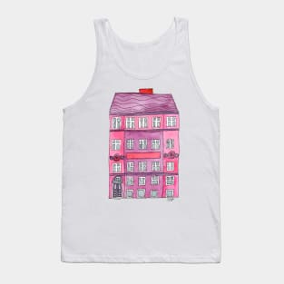 Pink European Townhouse Tank Top